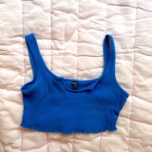 Super cute blue crop top from SHEIN